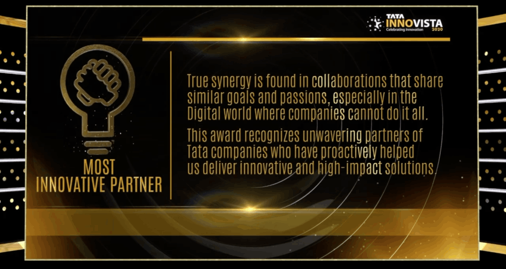 TATA Most Innovative Partner