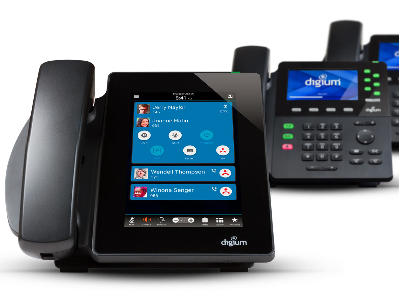 Digium IP Phone leading to the page of IP Telephone System solution