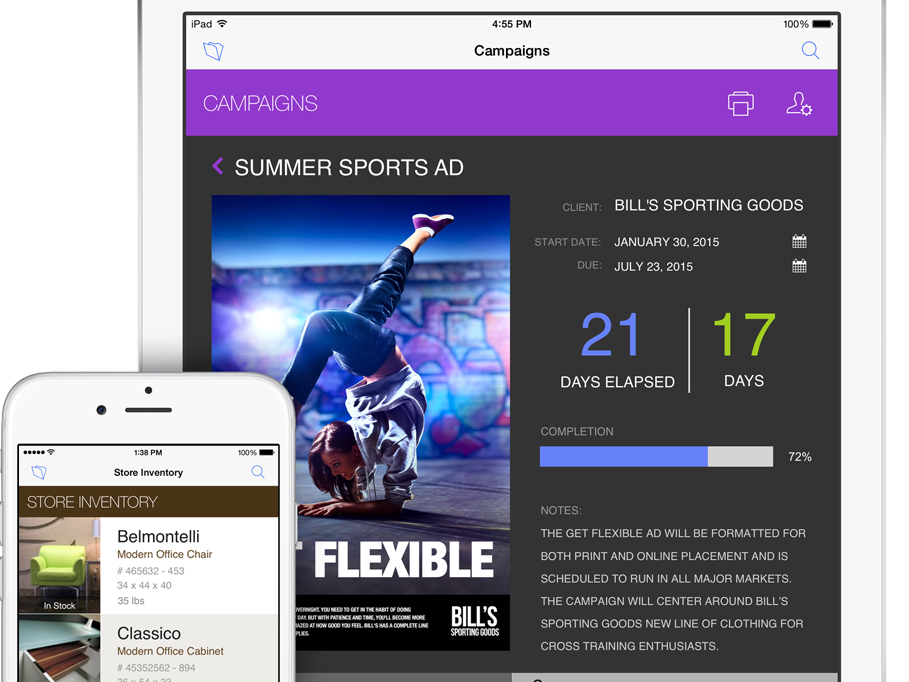 Picture showing Filemaker