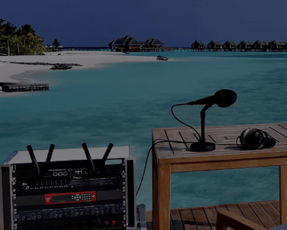 Picture of Peplink installation at the beach for Mobile Internet